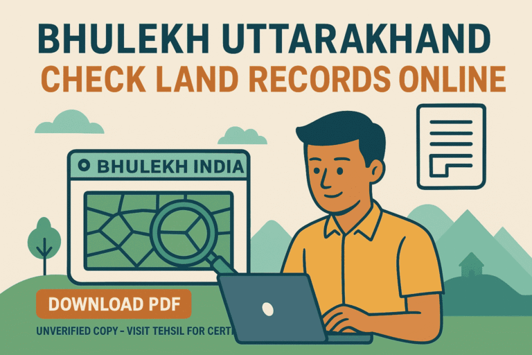 Bhulekh Uttarakhand (Devbhoomi) Check Land Records, Khasra, Khatauni, Mutation