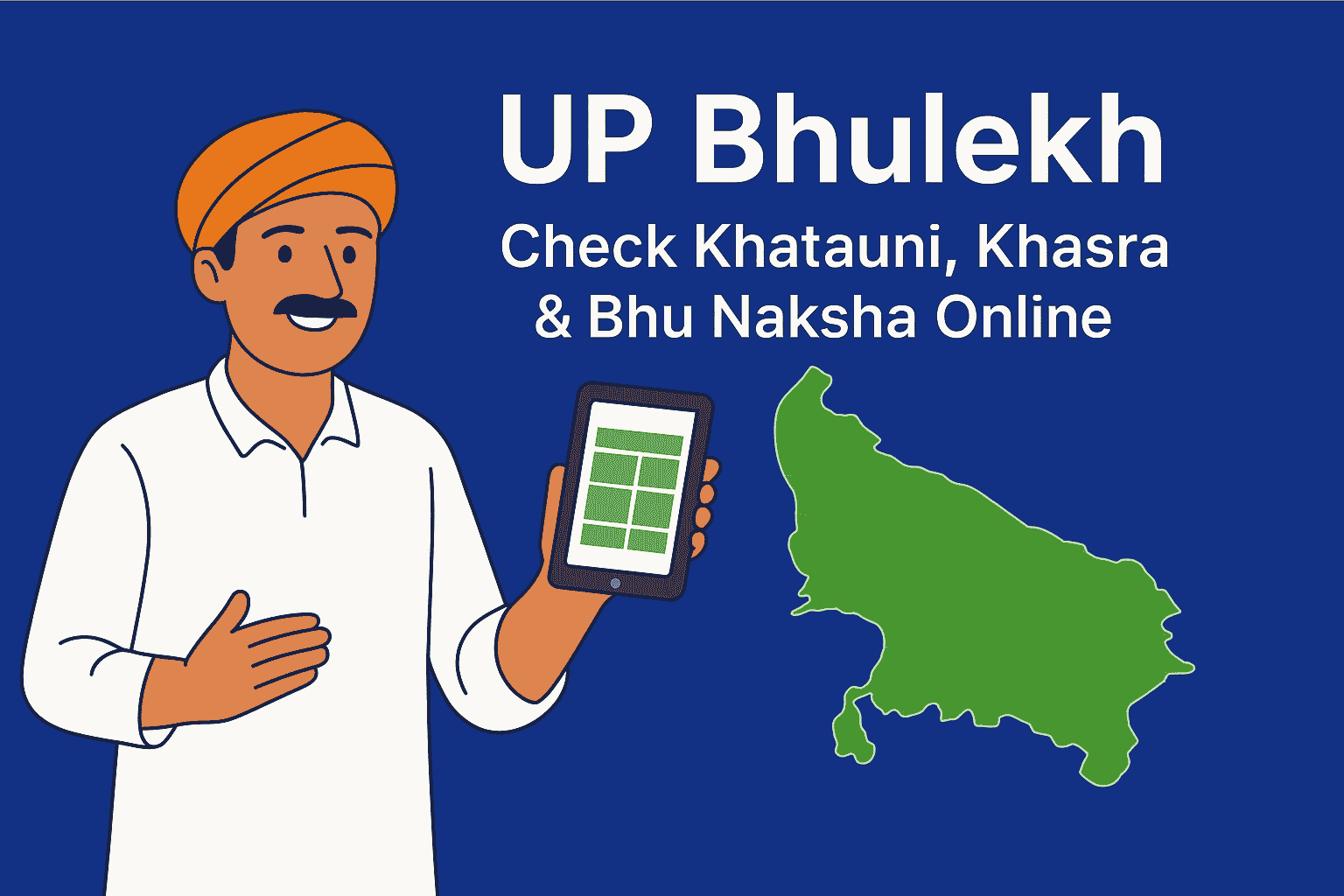 UP Bhulekh Online Khatauni, Khasra & Bhu Naksha Check Uttar Pradesh Land Records