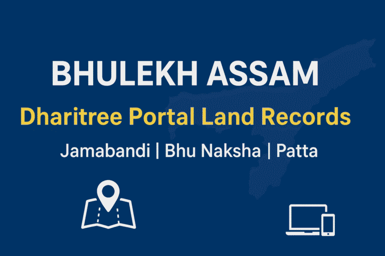 Bhulekh Assam – Dharitree Portal Assam Land Records Online