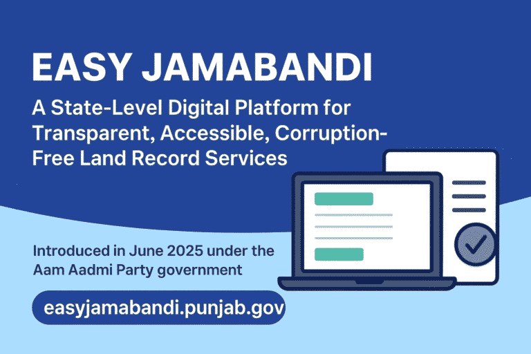 Easy Jamabandi Punjab Online Land Records Portal for Jamabandi, Mutation & Fard