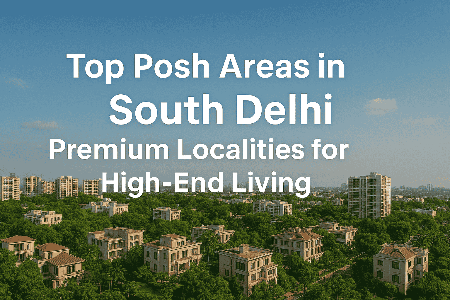 Top Posh Areas in South Delhi Premium Localities for High-End Living & Investment