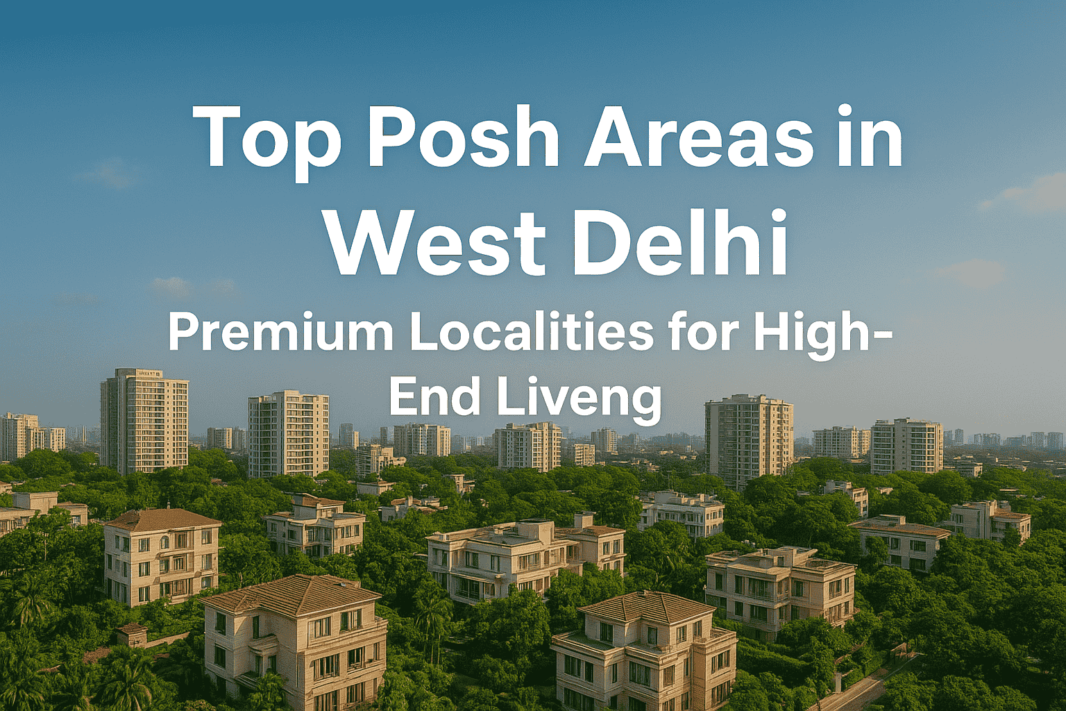 Top Posh Areas in West Delhi Premium Living & Real Estate Investment Guide