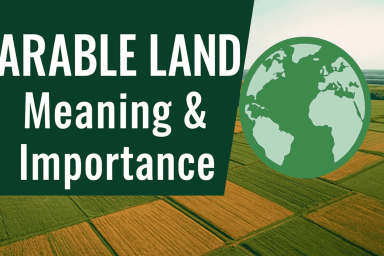 What Is Arable Land Definition, Importance, and Global Overview