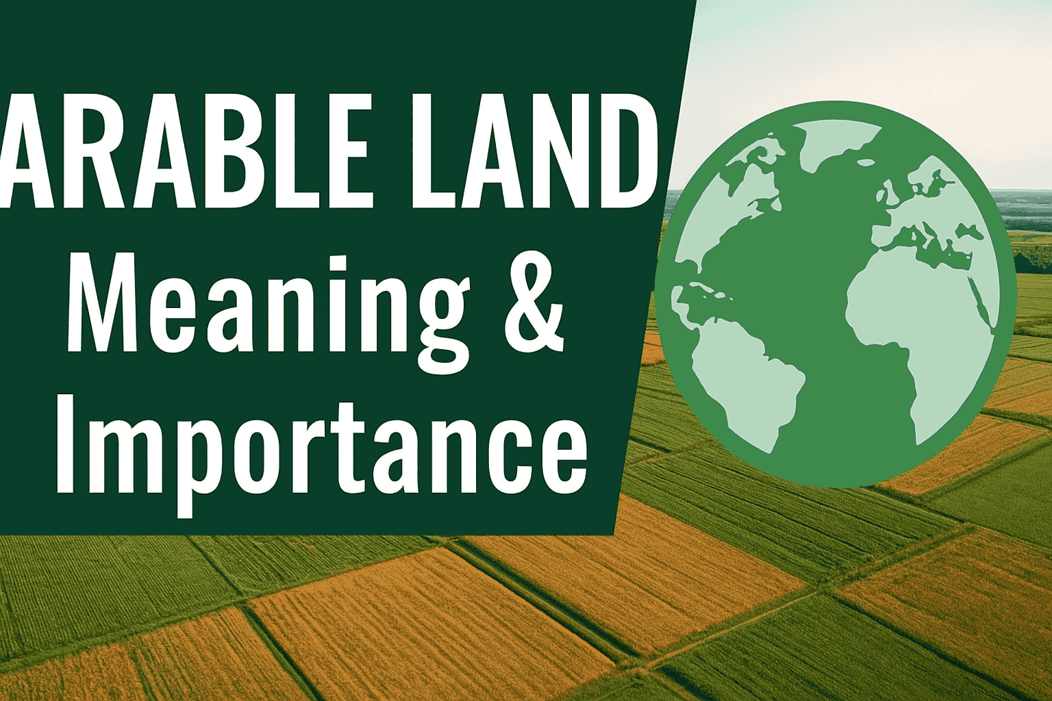 What Is Arable Land Definition, Importance, and Global Overview