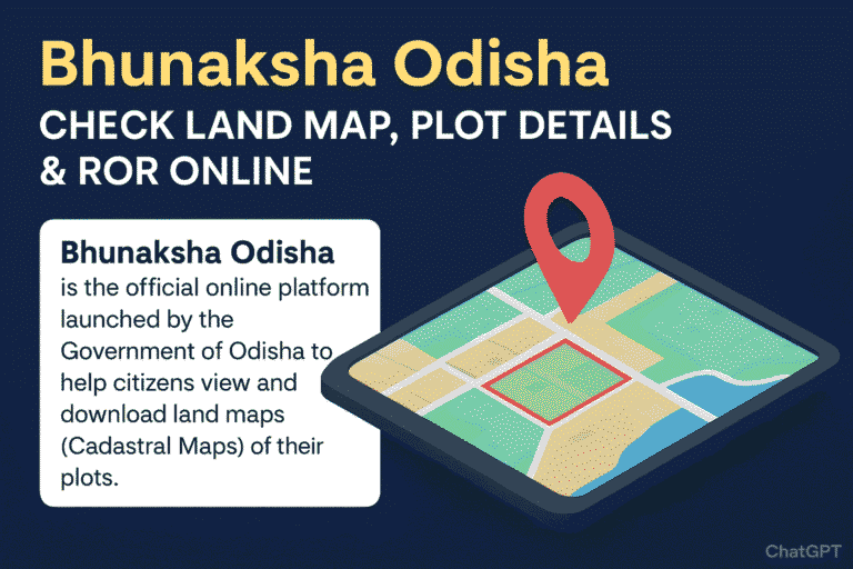 🗺️ Bhunaksha Odisha – Check Land Map, Plot Details & ROR Online