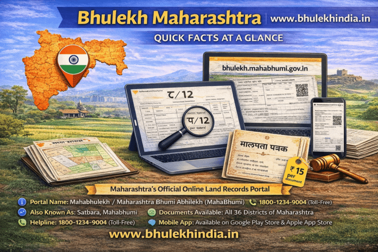 Bhulekh Maharashtra | Check Maharashtra Land Records Online @bhulekh.mahabhumi.gov.in